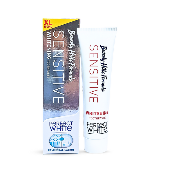 Perfect White Sensitive Teeth Whitening Toothpaste 100ml Beverly